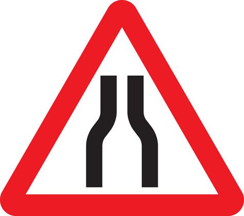 Road Narrowing on Both Sides