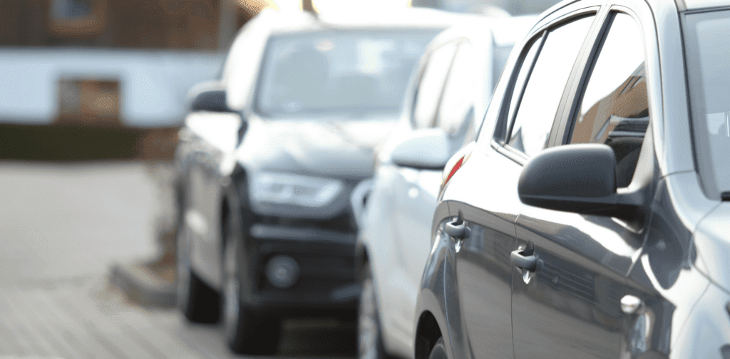 Park on the road where there is CCTV