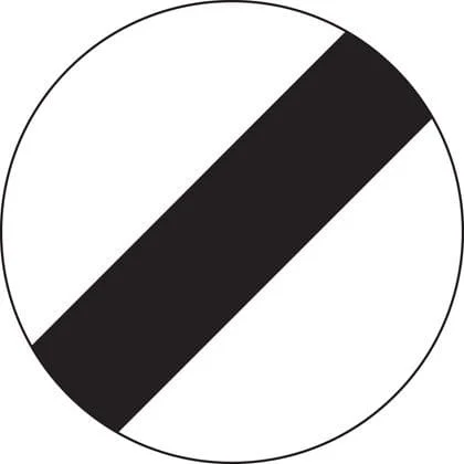 National speed limit sign