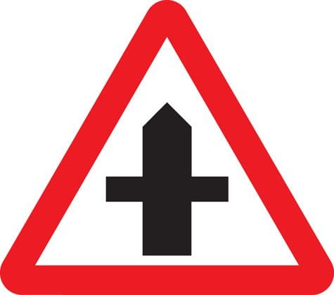 Crossroads sign