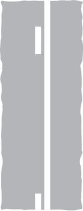 Double white lines where the nearest line is broken