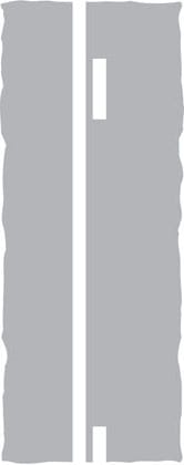 Double white lines where the nearest line is solid