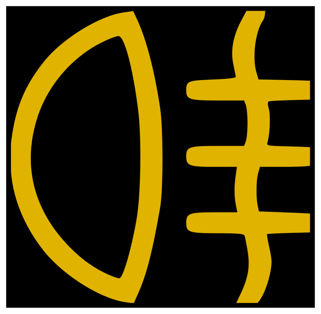 Rear fog light icon